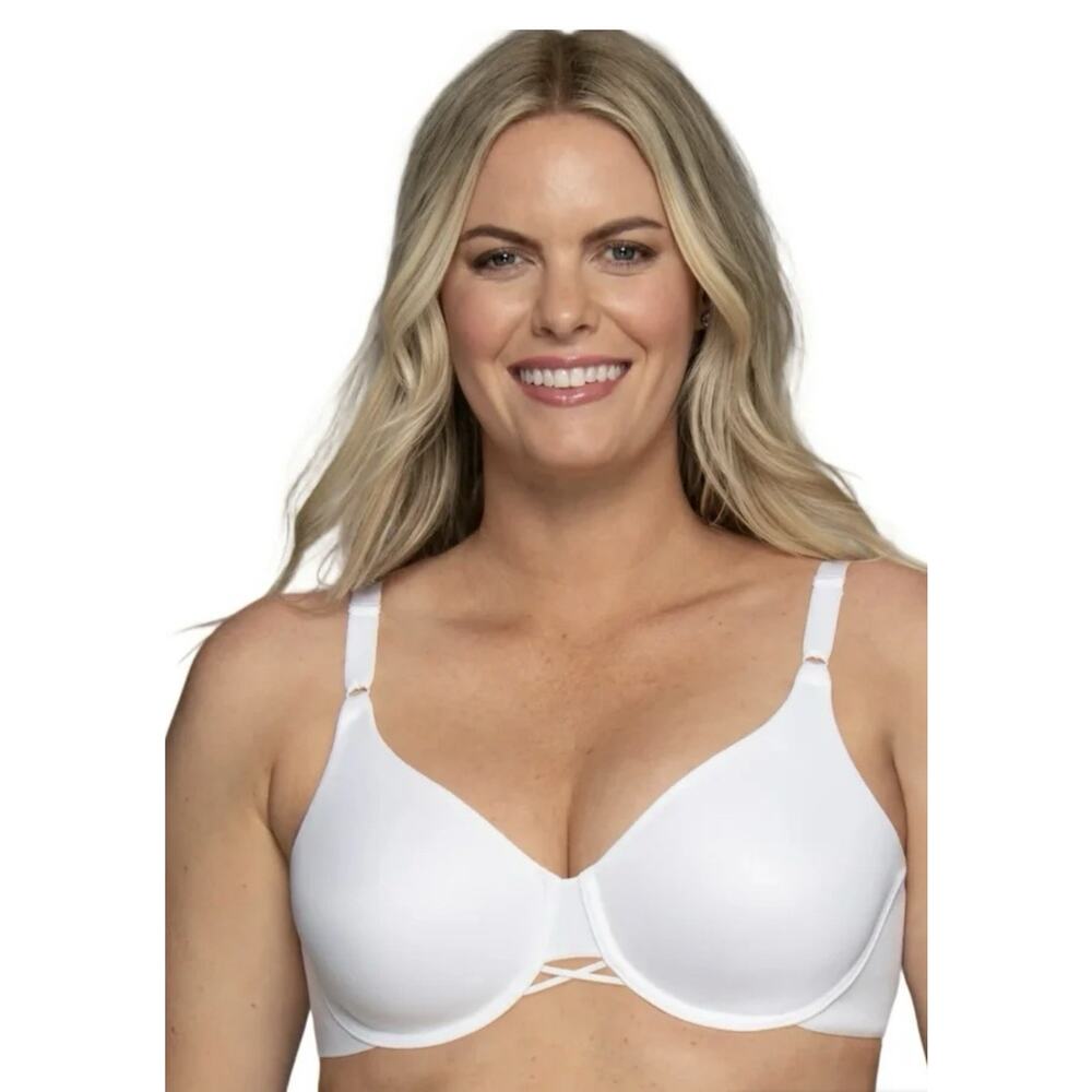 Vanity Fair ~ Women's Bra Radiant Smooth Under Clothes Underwire White ~ 42DDD
